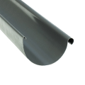 Stahl-Dachrinne | Länge: 3000 mm | ø: 125 mm | Graphit | Metall #1