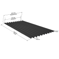 SALUX® ReWell Kunststoffplatte | Länge: 2000 mm | Farbe: Schwarz | Stärke: 2,2 mm | Material: PETG #2