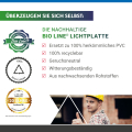 SALUX® BIO LINE® Wellplatte | 76/18 Sinus | FROST | Länge: 2000 mm | Farbe: Klar | Stärke: 1,90 mm | Breite: 900 mm #2