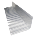 Wandanschluss aus Polycarbonat | Klar | für 76/18 Spundwand #1