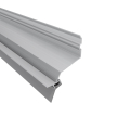 Alu-Wandanschlussprofil - WA100 | 4100 mm | Blank | Ausladung: 80 mm | inkl. Lippendichtung #1
