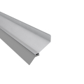 Alu-Wandanschlussprofil - WA65 | 4100 mm | Blank | Ausladung: 65 mm | inkl. Lippendichtung #1