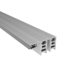 Randprofil mit PVC Adapter und Dichtung | Oberprofil für Plattenstärke 6 - 11 mm | Blank | 7000 mm #1