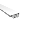 Randprofil mit PVC Adapter und Dichtung | Oberprofil für Plattenstärke 6 - 11 mm | Weiß (RAL 9016) | 4500 mm #1