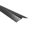Firstblech flach | 150° | 2000 mm | Stahl 0,50 mm | 35 µm Mattpolyester | 23 Dunkelgrau #1