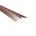 Firstblech flach | 150° | 2000 mm | Stahl 0,50 mm | 60 µm Puramid | RAL 8012 Rotbraun #1