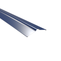 Firstblech flach Typ 1 | 150° | SONDERKANTTEIL | Stahl 0,50 mm | 25 µm Polyester | RAL 5010 Enzianblau #1