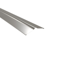 Firstblech flach Typ 1 | 150° | SONDERKANTTEIL | Stahl 0,50 mm | 25 µm Polyester | RAL 9007 Graualuminium #1