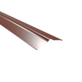 Firstblech flach Typ 1 | 150° | SONDERKANTTEIL | Aluminium 0,70 mm | 25 µm Polyester | RAL 8012 Rotbraun #1