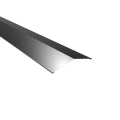 Firstblech flach Typ 2 | 150° | SONDERKANTTEIL | Stahl 0,50 mm | 25 µm Polyester | RAL 9005 Tiefschwarz #1