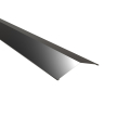 Firstblech flach Typ 3 | 140° SONDERKANTTEIL | Stahl 0,50 mm | 25 µm Polyester | RAL 9005 Tiefschwarz Firstblech flach Typ 3 | 140° | SONDERKANTTEIL | Stahl 0,50 mm | 25 µm Polyester | RAL 9005 Tiefschwarz #1