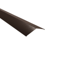 Firstblech flach Typ 3 | 140° | SONDERKANTTEIL | Stahl 0,50 mm | 35 µm Mattpolyester | 32 Dunkelbraun #1
