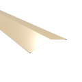 Firstblech flach Typ 4 | 150° | SONDERKANTTEIL | Stahl 0,50 mm | 25 µm Polyester | RAL 1015 Hellelfenbein #1