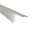 Firstblech flach Typ 4 | 150° | SONDERKANTTEIL | Stahl 0,50 mm | 25 µm Polyester | RAL 7035 Lichtgrau #1
