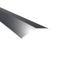 Firstblech flach Typ 4 | 150° | SONDERKANTTEIL | Stahl 0,50 mm | 25 µm Polyester | RAL 7016 Anthrazitgrau #1