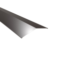 Firstblech flach Typ 4 | 150° | SONDERKANTTEIL | Stahl 0,63 mm | 25 µm Polyester | RAL 8017 Schokoladenbraun #1