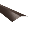 Firstblech flach Typ 4 | 150° | SONDERKANTTEIL | Stahl 0,50 mm | 35 µm Mattpolyester | 32 Dunkelbraun #1