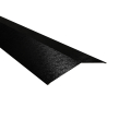 Firstblech flach Typ 4 | 150° | SONDERKANTTEIL | Stahl 0,50 mm | 80 µm Shimoco | RAL 9005 Tiefschwarz #1
