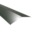 Firstblech flach Typ 5 | 150° | SONDERKANTTEIL | Stahl 0,63 mm | 25 µm Polyester | RAL 6020 Chromoxidgrün #1