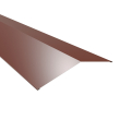 Firstblech flach Typ 5 | 150° SONDERKANTTEIL | Stahl 0,50 mm | 60 µm Puramid | RAL 8012 Rotbraun Firstblech flach Typ 5 | 150° | SONDERKANTTEIL | Stahl 0,50 mm | 60 µm Puramid | RAL 8012 Rotbraun #1