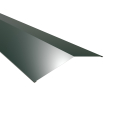 Firstblech flach Typ 5 | 150° | SONDERKANTTEIL | Aluminium 0,70 mm | 25 µm Polyester | RAL 6005 Moosgrün #1