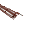 Firstblech halbrund | 1860 mm | Aluminium 0,70 mm | 25 µm Polyester | RAL 8012 Rotbraun #1
