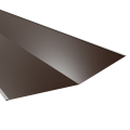 Kehlblech | 2000 mm | Stahl 0,50 mm | 25 µm Polyester | RAL 8014 Sepiabraun #1