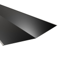 Kehlblech | 2000 mm | Stahl 0,50 mm | 25 µm Polyester | RAL 9005 Tiefschwarz #1