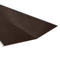 Kehlblech | 2000 mm | Stahl 0,50 mm | 35 µm Mattpolyester | 32 Dunkelbraun #1