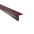 Ortgangwinkel gesickt | 90° | 2000 mm | Stahl 0,50 mm | 25 µm Polyester | RAL 3005 Weinrot #1