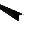 Ortgangwinkel gesickt Typ 1 | 90° | SONDERKANTTEIL | Stahl 0,50 mm | 35 µm Mattpolyester | 33 Schwarz #1