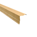 Ortgangwinkel gesickt Typ 2 | 90° | SONDERKANTTEIL | Stahl 0,50 mm | 35 µm Strukturpolyester | Holzoptik Ahorn #1