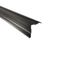 Ortgangwinkel gesickt Typ 2 | 90° | SONDERKANTTEIL | Stahl 0,50 mm | 25 µm Polyester | RAL 9005 Tiefschwarz #1