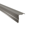 Ortgangwinkel gesickt Typ 2 | 90° | SONDERKANTTEIL | Stahl 0,50 mm | 25 µm Polyester | RAL 9007 Graualuminium #1