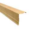 Ortgangwinkel gesickt Typ 3 | 90° | SONDERKANTTEIL | Stahl 0,50 mm | 35 µm Strukturpolyester | Holzoptik Ahorn #1