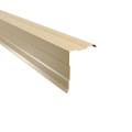 Ortgangwinkel gesickt Typ 3 | 90° | SONDERKANTTEIL | Stahl 0,75 mm | 25 µm Polyester  | RAL 1015 Hellelfenbein #1
