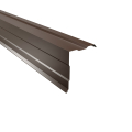 Ortgangwinkel gesickt Typ 3 | 90° | SONDERKANTTEIL | Stahl 0,75 mm | 25 µm Polyester  | RAL 8011 Nussbraun #1
