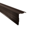 Ortgangwinkel gesickt Typ 3 | 90° | SONDERKANTTEIL | Stahl 0,50 mm | 35 µm Mattpolyester | 32 Dunkelbraun #1