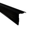 Ortgangwinkel gesickt Typ 3 | 90° | SONDERKANTTEIL | Stahl 0,50 mm | 35 µm Mattpolyester | 33 Schwarz #1