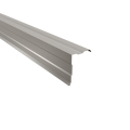 Ortgangwinkel gesickt Typ 4 | 90° | SONDERKANTTEIL | Stahl 0,50 mm | 25 µm Polyester | RAL 7035 Lichtgrau #1