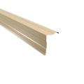 Ortgangwinkel gesickt Typ 4 | 90° | SONDERKANTTEIL | Stahl 0,75 mm | 25 µm Polyester | RAL 1015 Hellelfenbein #1