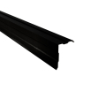 Ortgangwinkel gesickt Typ 4 | 90° | SONDERKANTTEIL | Stahl 0,50 mm | 35 µm Mattpolyester | 33 Schwarz #1