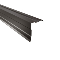 Ortgangwinkel gesickt Typ 4 | 90° | SONDERKANTTEIL | Stahl 0,50 mm | 60 µm Puramid | RAL 8017 Schokoladenbraun #1