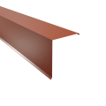 Ortgangwinkel Typ 10 | 90° | SONDERKANTTEIL | Stahl 0,63 mm | 25 µm Polyester | RAL 8004 Kupferbraun #1