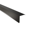 Ortgangwinkel Typ 6 | 90° | SONDERKANTTEIL | Stahl 0,50 mm | 25 µm Polyester | RAL 9005 Tiefschwarz #1