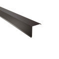 Ortgangwinkel Typ 6 | 90° | SONDERKANTTEIL | Stahl 0,50 mm | 60 µm Puramid | RAL 8017 Schokoladenbraun #1
