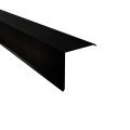 Ortgangwinkel Typ 9 | 90° | SONDERKANTTEIL | Stahl 0,50 mm | 35 µm Mattpolyester | 33 Schwarz #1