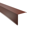 Ortgangwinkel Typ 9 | 90° | SONDERKANTTEIL | Stahl 0,50 mm | 60 µm Puramid | RAL 8012 Rotbraun #1