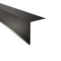 Pultabschluss Typ 4 | 90° | SONDERKANTTEIL | Stahl 0,50 mm | 25 µm Polyester | RAL 9005 Tiefschwarz #1