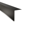 Pultabschluss Typ 5 | 85° | SONDERKANTTEIL | Stahl 0,50 mm | 25 µm Polyester | RAL 9005 Tiefschwarz #1
